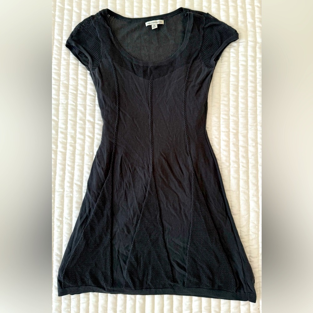 American Eagle Outfitters Grey Short Sleeved Mini Dresss